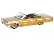 1964 Chevrolet Impala Convertible Lowrider Gold Metallic with Gold Interior "Cal