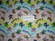 Grateful Dead bears Jerry Garcia cotton fabric