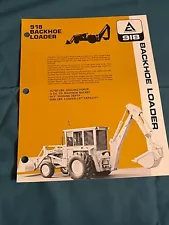 918 Backhoe Loader Allis Chalmers Sales Specification Brochure