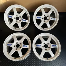 JDM RAYS Volk Racing TE37 16x8 offset unknonw 5x100 White for Prius Impreza