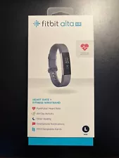 Fitbit Alta HR Size L Heart Rate Wristband - Black (ALTAHRSJXQ402) NEW