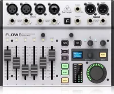 Behringer FLOW 8 8-Input Digital Mixer with Bluetooth Audio and App Control