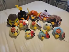 Lot of 12 Mixed Angry Birds Plush With Tags