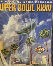 Super Bowl Official Game Program Superbowl XXXV Magazine AFC US NFC The NFL Cham