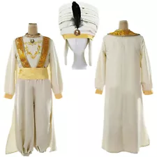 Aladdin Lamp Prince Aladdin Prince Costume outfit For Adult Man Set/Hat Hallowee