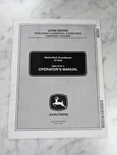 JOHN DEERE OPERATOR SERVICE MANUAL 47” QUICK HITCH SNOWBLOWER OMM145749