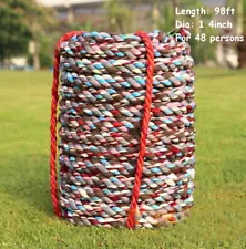 USED Tug of War Rope 98ft(30m) for 48 people 1.4" Diameter