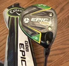 Callaway Epic Flash 3 wood 3+ 13.5 Deg Aldila Rogue Max 85x Shaft Headcover