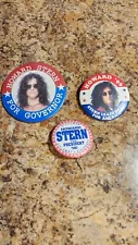 Howard Stern for Governor / President Pins From 1996. 3 Pins in Great Condition