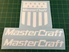 MasterCraft Boats White Sticker DECAL for wakeboard 3 Total!