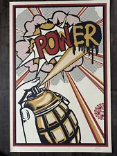 Shepard Fairey POWER 24x36 Print signed