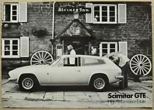 RELIANT SCIMITAR GTE Car Sales Leaflet For 1973-74 #10M/Sept 1973