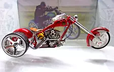 2004 CUSTOM LOWRIDER TRIKE EDITION AMERICAN CHOPPERS FIRE BIKE 1:10 SCALE