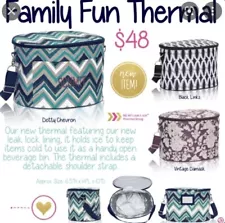 Thirty One Family Fun Thermal Holiday Tailgating Slow Cooker Leak Proof Ice