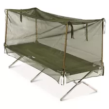 U.S. Military Surplus Cot Mosquito Net ONLY - Without Poles and Cot