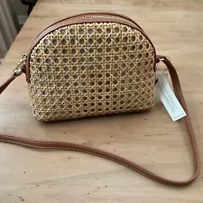 NWT TALBOTS Crossbody Wicker Handbag/Purse