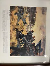 Various Civil war framed prints. Multiple different size prints.