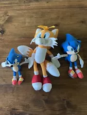 New ListingSonic The Hedgehog & Tails Plush Plushies Gift Lot Of 3 Mixed Size No Tags