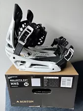 Burton MALAVITA EST Men’s Snowboard Bindings, Size Medium - Excellent condition