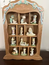 1989 Enesco My Collection Wood Precious Moments DISPLAY & MONTHLY FIGURES