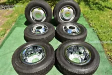 17" Chevy Silverado 3500 OEM Dually STEEL WHEELS Michelin TIRES DRW GMC Sierra