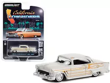 1955 Chevrolet Bel Air Custom Light Gray Metallic and Gold Graphics "California