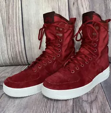 Nike Women's Special Forces Air Force 1 Hi Top Red Crush Size 9 Style 857872-601