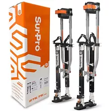 New ListingDouble-Sided Drywall Stilts, Magnesium Base, 26” - 40” Height, QuadLock Contr...