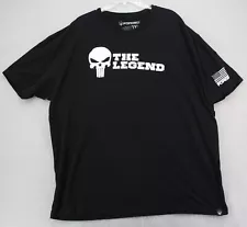 Forged T Shirt Men 3XL Black Skull The Legend Graphic American Flag Navy Seals