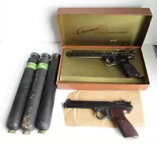 New ListingPair Crosman Model 112 w/ Box & papers 116 Original 1st yr? 3 Air Cylinders