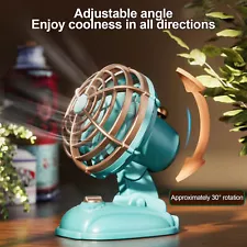 Desktop Fan Turbo Fan Portable Air Cooler Cooling Desk Mini USB Summer Quiet AU