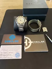 Helm Komodo 300m Stainless Steel Auto Dive Watch with date, Gently Used