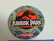 1993 Jurassic Park Logo Pog, Milk Cap, SkyCaps by Skybox - Vintage RARE Pog