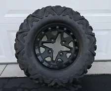 Can Am Maverick X3 XDS 29x9x14 Tire with OEM Beadlock Front Wheel Rim