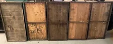 Five letterpress type drawers without spacers.