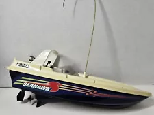 VTG Nikko Radio Control Sea Hawk RC Remote Control Speedboat 27 MHz Untested