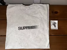 Supreme Motion Logo Tee Heather Grey ( LARGE ) ( Men’s ) ( AUTHENTIC ) ( SS20 )