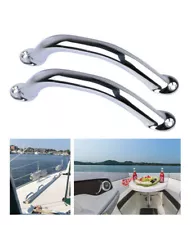 2X Marine Grab Handle Stainless Steel 9 inch Hand Rail for Door/Bath/Boat/RV