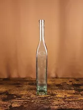 Light Green Glass Wine Bottle 15 1/4" Tall