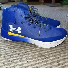 Under Armour Steph Curry (3)III Zero Royal Blue/Gold Basketball Shoes Men’s 12.5