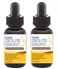 2-pak Zeolite Enhanced with DHQ Pure Zeolite Drops Liquid Not Powder Expire2026