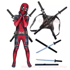 Deadpool Kids Halloween Costume for Boys Marvel Superhero Birthday Boy Mask