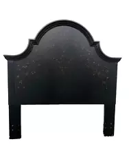 Queen Headboard Black Tall Curved Top Bombay Company Cottage Farmhouse Design