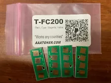 4 Toner Chip T-FC200 TFC200 for Toshiba e-Studio 2000AC, 2500AC Refill (T-FC200)