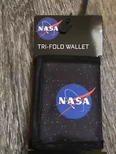 NASA Tri Fold Canvas Wallet, New