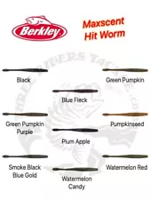 SALE - Berkley PowerBait MaxScent 4.5" Hit Worm - Choose Color