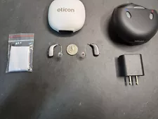 Oticon Zircon 2 MiniRITE-R hearing aid 48 Channels App Direct streaming+Charger