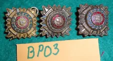 BP03 3 British rank pips 19mm across corner to corner