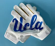 Under Armour UCLA Team Issued Football Gloves — Brand New — Mens L — White