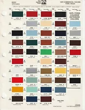 1979 FORD TRUCK COURIER F-150 BRONCO AND VAN PAINT CHIPS (DITZLER)